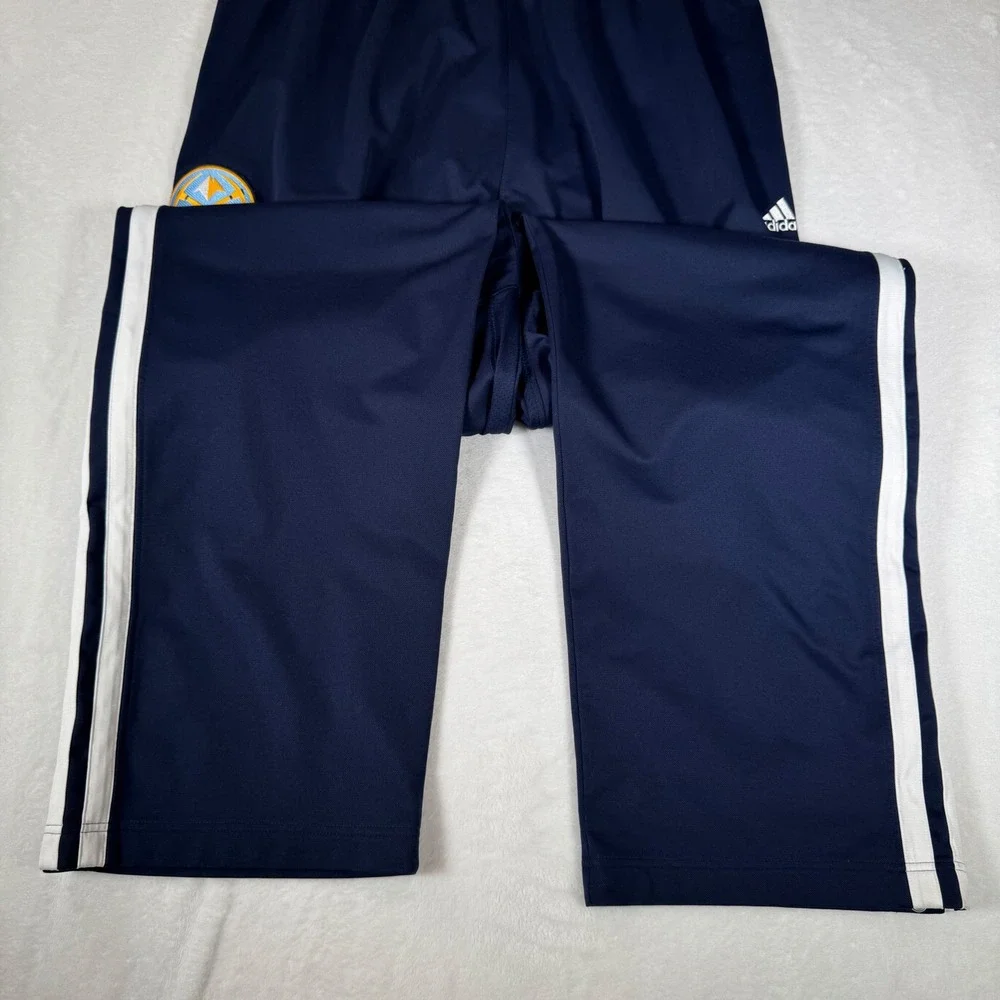Adidas Denver Nuggets Snap Warmup Pants Navy 3XL‎ Tall +2 Flaw | Mens 3XLT Lot 2